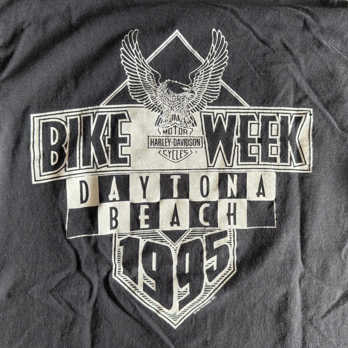 90s VINTAGE HARLEY DAVIDSON MOTORCYCLE T-SHIRT SZ M DAYTONA BEACH