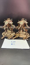 Warhammer 40K Pro Painted Chaos Knight War Dog  X2 Fully Magnetized Lot #1