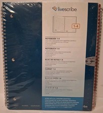 Livescribe Notebooks 1-4 8" x 11" 100 Sheets Each Total 400 Sheets Sealed New