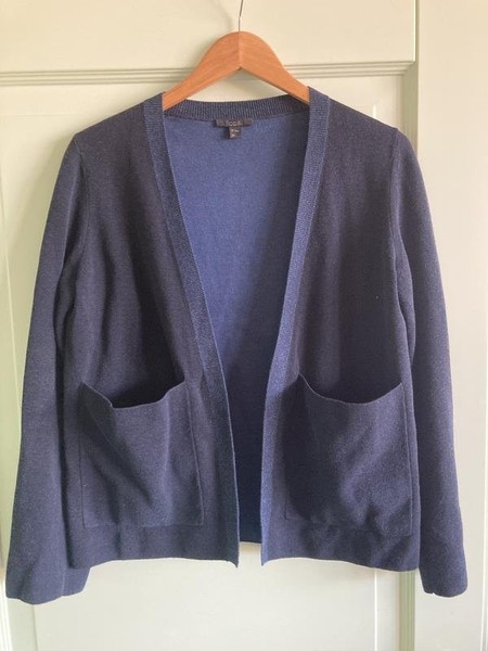 Women COS Sweater Navy Cotton 36 / S / 44 #6QL9