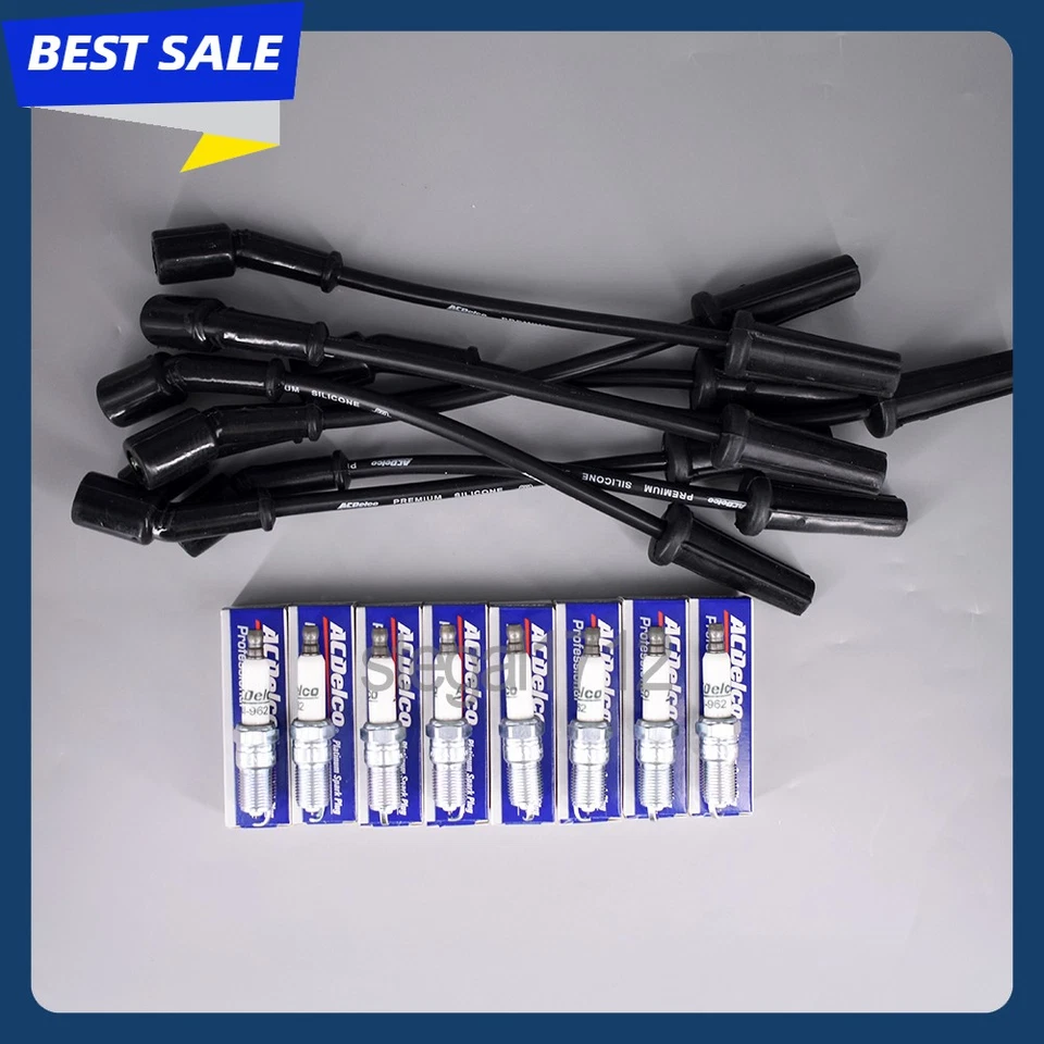8 cables 9748HH y bujías 41-962 19299585 OEM para Chevrolet 4,8 L 5,3 L 6,0 L Foto 3 de 4