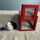 Pleasant Company / American Girl Baxter The Bunny And Red Cage, Food Bowl — photo 1