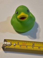 Green Rubber Ducky Plastic Duck Figure Collectible Bath Toy