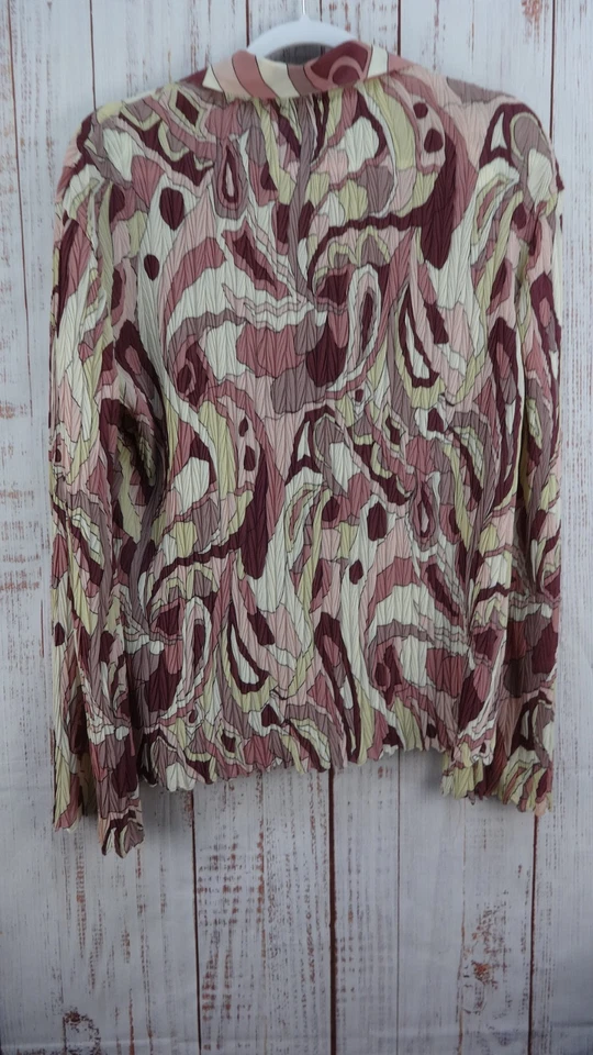 Blusa de Colección Milano Para Mujer Grande con Botones Top Estampado Completo De Gran Tamaño Foto 2 de 4