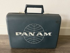 C. 1959 Vintage Pan Am Hard Marlex Plastic Suitcase