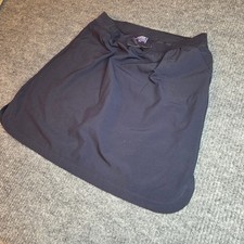 IZOD Approved Schoolwear Girls Plus Size 16.5 Navy Blue Skirt Elastic Waist
