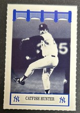 1992 The Wiz Fisher Yankees Of The 70s Jim “Catfish” Hunter Card NNO HOF VG O/C