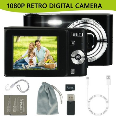 Digitalkamera Fotokamera HD 1080P 50MP Fotoapparat mit 64G Karte 16X Digitalzoom