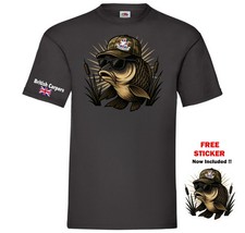 British Carpers Karpfenangeln T-Shirt Geschenk Angeln Tee Shirt