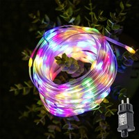 Lichterkette 30M 300 LED Bunt Wasserdicht Mit Stecker 8 Modi Timer FüR Garten