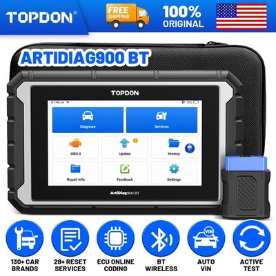 TOPDON AD900BT ECU Coding OBD2 Scanner Bidirectional Control All System Diagnose