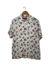 Supreme 20SS Floral Rayon S S Shirt Aloha Shirt L Rayon WHT Floral