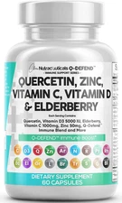 Quercetin Zinc Vitamin C Vitamin D Bromelain Elderberry - Lung Immune Support Su