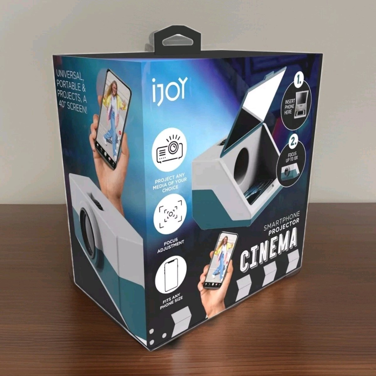 New iJoy SmartPhone Cinema Projector Portable for All Smartphones