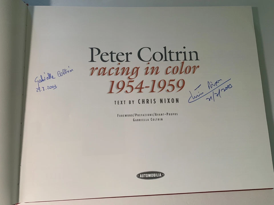 RARE PETER COLTRIN RACING IN COLOR 1954-1959 COLTRIN & NIXON SIGNED LTD EDITION - Image 3 of 4