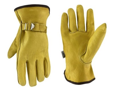 Master Rancher Grain Cowhide Leather Riding Driving Work Gloves Mens