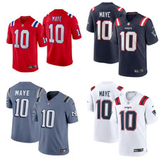 Drake 10 Maye MEN Stitched Jersey Navy/Red/White/Storm Blue