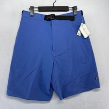 Vintage Ralph Lauren Shorts Men's Small Blue Polo Sport High Waisted Belted NEW