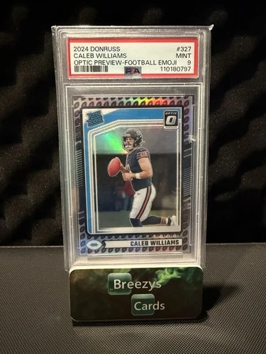 2024 Panini Donruss  Rated Rookie Caleb Williams Optic Preview Football Emoji RC
