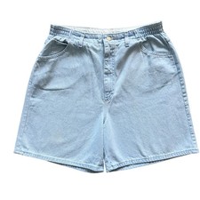 VTG Lee Vintage Jean Denim Shorts 14 16 Y2K Mom High Rise Retro 90s Preppy