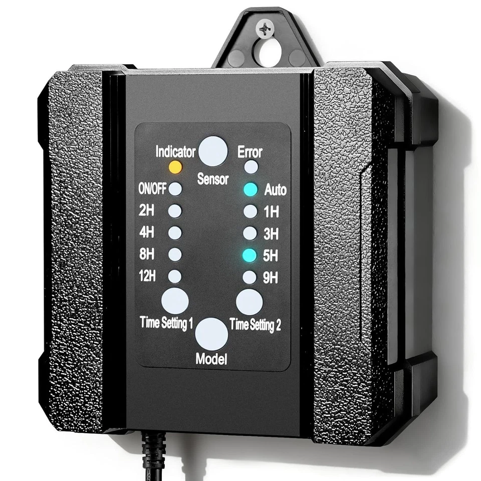 Transformador de paisaje de bajo voltaje resistente a la intemperie de 100 W con temporizador y fotocélula Foto 2 de 4