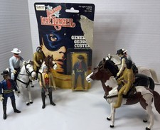 Vintage Gabriel The Lone Ranger Lot Of 8 Figs And 5 Horses. Original Guns. 230