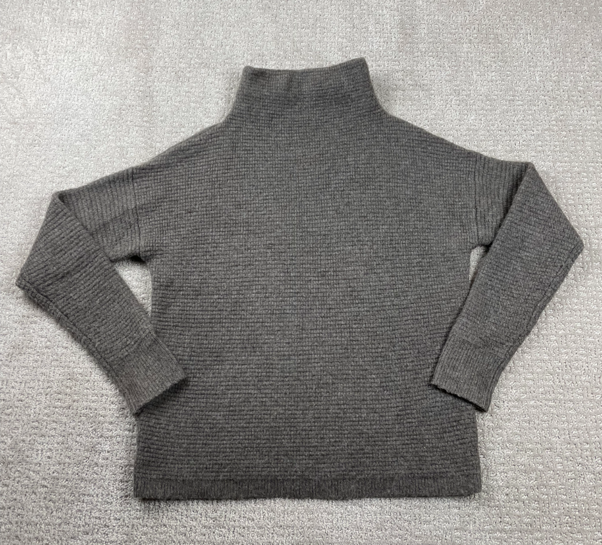 Madewell Sweater Womens XS Gray Southfield Mock Neck Pullover Long Sleeve Knit