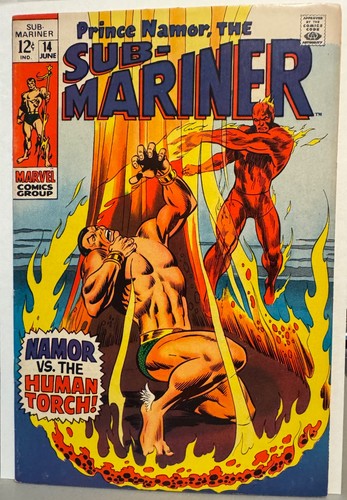 Sub-Mariner #14 (VG) KEY First S.A. Toro (Human Torch protege), Marvel 1969