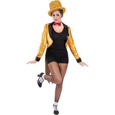 The Rocky Horror Picture Show Unisex Adult Columbia Costume L Gold  SM3652