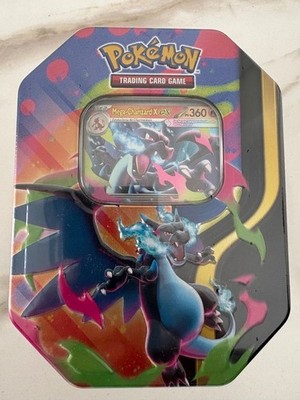 Pokémon TCG Mega Charizard X Tin Box 4 Boosterpakcs + Promokarte + Code Neu OVP