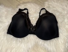 Olga GF7961A Cloud 9 Full Figure Underwire Bra Lined Lace Womens 38D Black