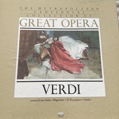Metropolitan Centennial Collection Great Opera Verdi 4 LP Box Set