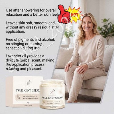 2026 Organics True Joint Cream, Moisturizing Massage Cream for Body Joints 4 ~US