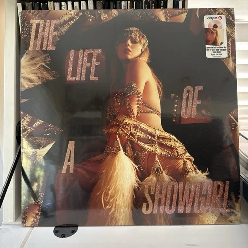 Taylor Swift - The Life of A Showgirl Vinyl Record LP Pink Shimmer New Sealed