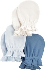 Carter's Baby Girls' 3-Pack Scratch Mittens Set