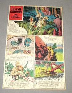 1942- FLASH GORDON- SUPERHERO COMIC BOOK GOLDEN AGE- PUZZLE-14" SCI-FI-SPACE TOY