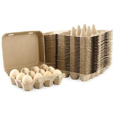 Egg Cartons Cheap Bulk 30 Pack, Biodegradable Paper Pulp Egg Holder Fridge  ...