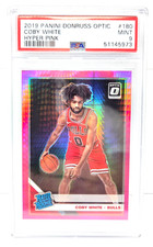 2019 Optic Rated Rookie Hyper Pink COBY WHITE RC Basketball Card PSA 9 MINT