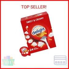 International Delight Coffee Creamer Singles, Sweet & Creamy, Shelf Stable Flavo