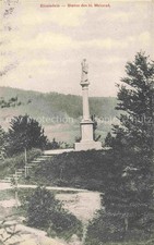 EINSIEDELN  SZ Statue des hl Meinrad