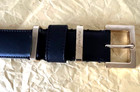 BURBERRY WOMEN BLACK LEATHER BELT 28/70 — photo 2