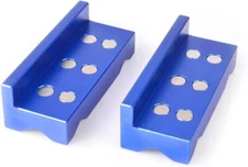 4" Aluminum Vise Jaw Protective Inserts For AN Fittings W/Magnetic Adapter Tool