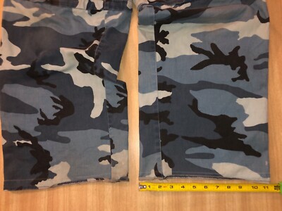 Vtg Y2K Macgear Blue Camo/Cargo Zipoff Pants convert to shorts