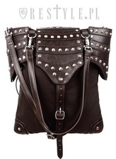 Restyle Brown Armor Steampunk Goth Punk Rocker Medieval Handbag Purse Bag