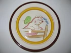 Scarce Stangl Pottery Country Life 8” Salad Plate Pig on Fence #2