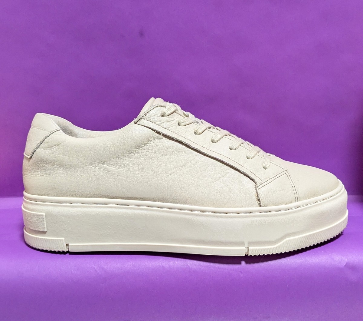 Vagabond Judy Cream Platform Lace Up Sneakers Women's Size 39