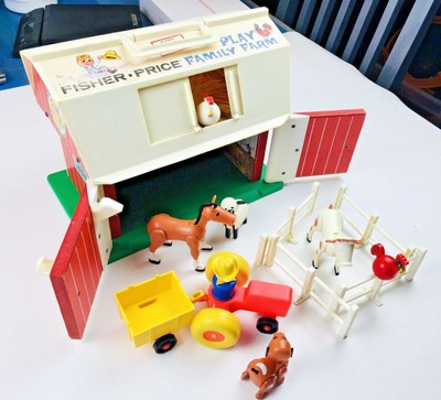 fisher price farm animals vintage