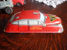 Vintage Marx fire chief friction car