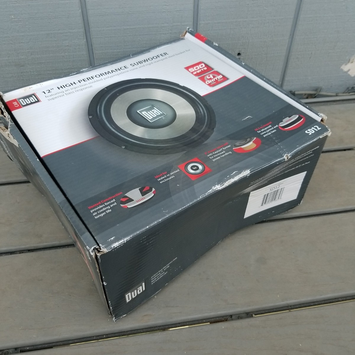 DUAL 12” 500w Subwoofer High Performance Speaker SD12 Un-used New