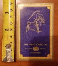 RARE OLD VINTAGE PLAYING CARD SINGLE OHIO KNIFE OKCO 606 CONGRESS JACK OF HEARTS